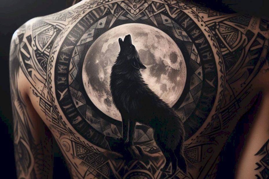 Wolf Moon Tattoo