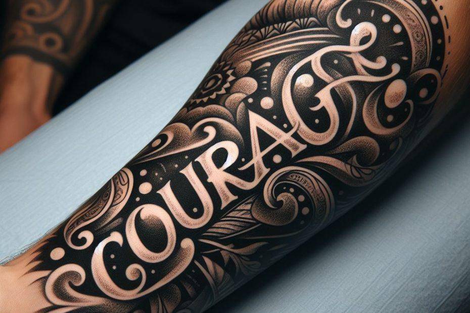 Courage Tattoo Bravery Embodied in Ink Your Own Tattoo Design