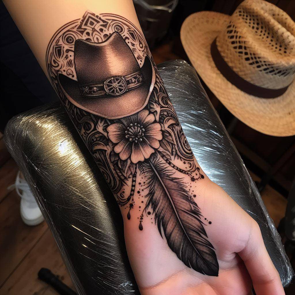 Cowboy Hat Tattoo