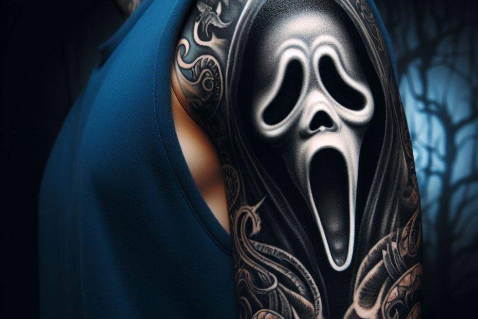 Ghost Face Tattoo
