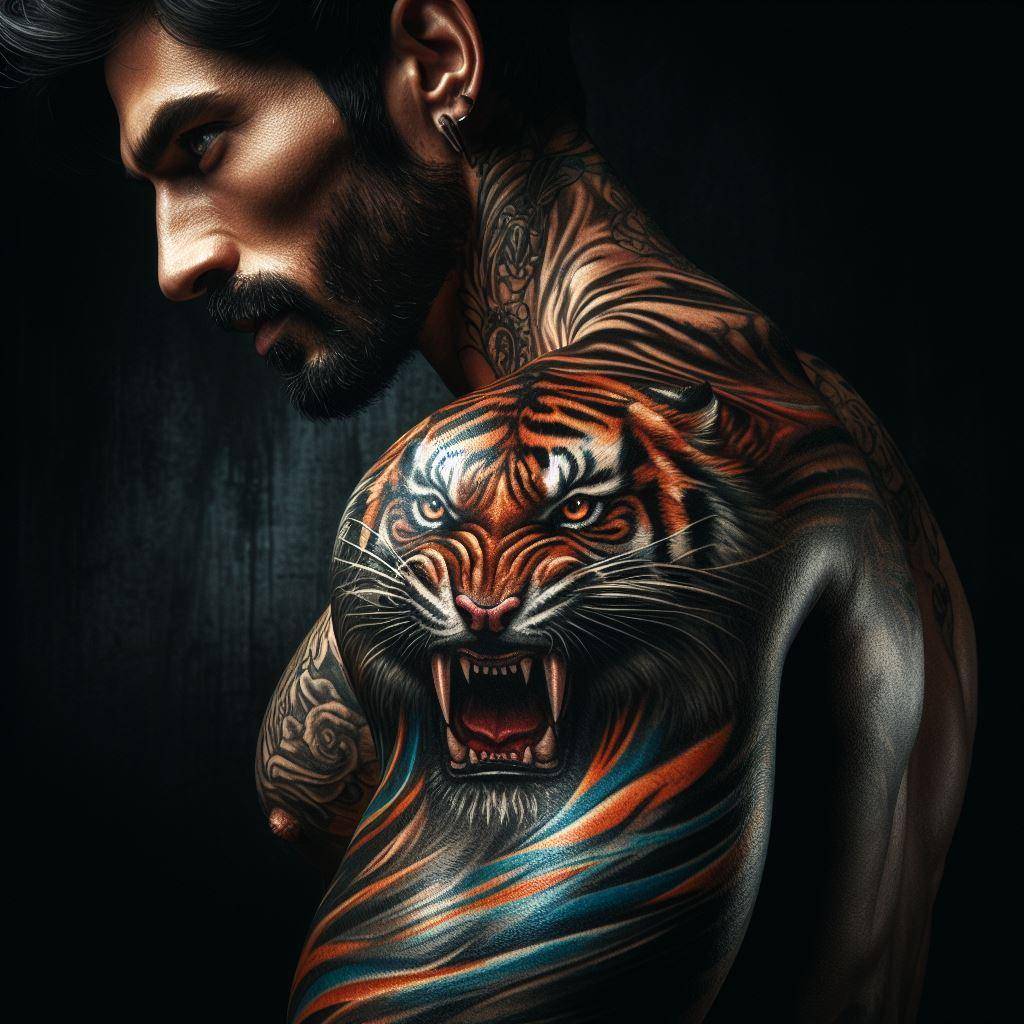 Tiger Face Tattoo