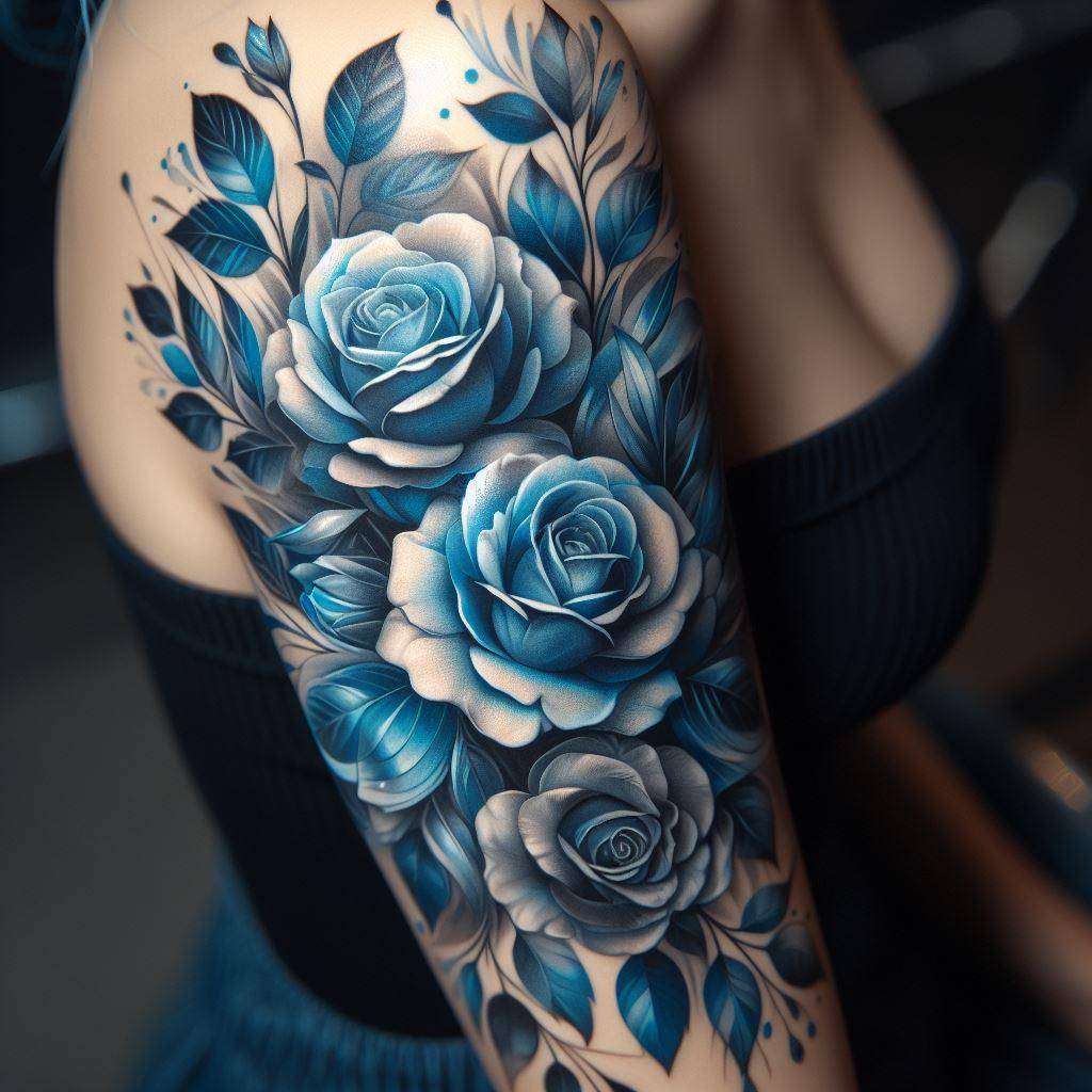Blue Rose Tattoo 7