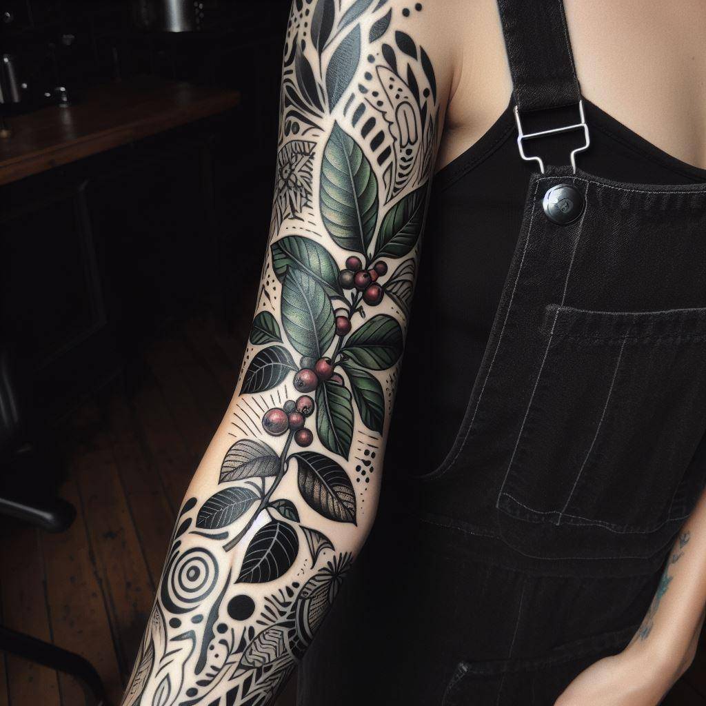 Coffee Plant Tattoo 5
