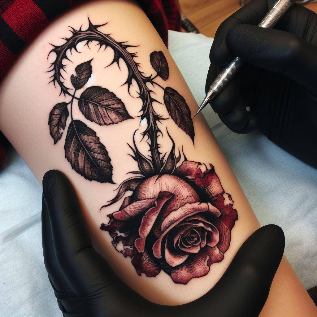 Dying Rose Tattoo 7