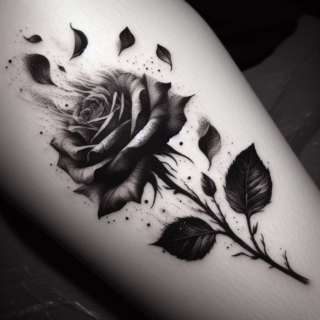 Dying Rose Tattoo 9