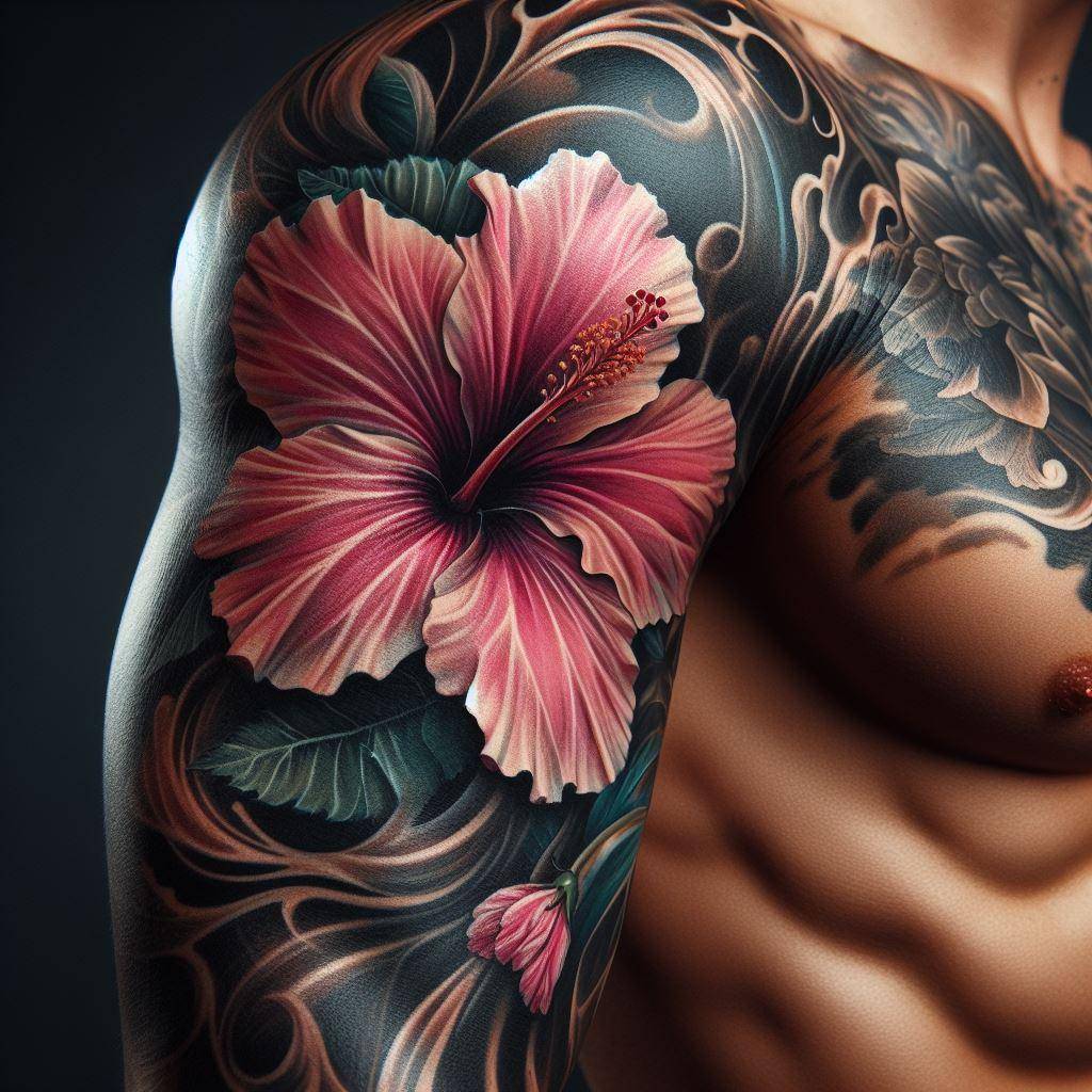 Hibiscus Flower Tattoo 2