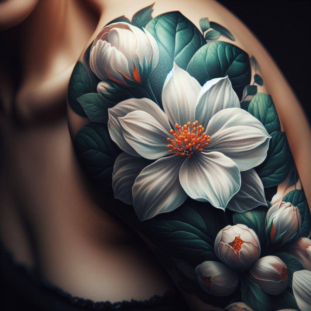 Jasmine Flower Tattoo 4