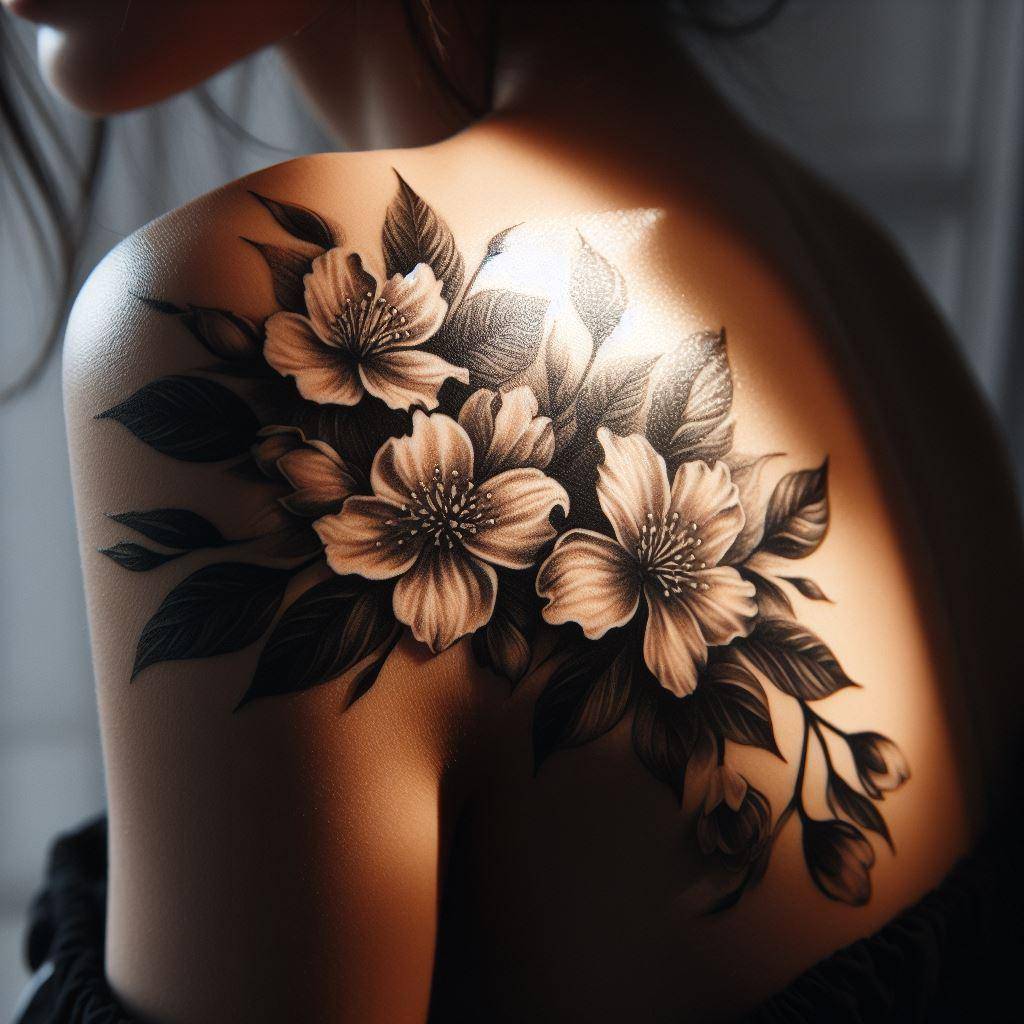 Jasmine Flower Tattoo 8