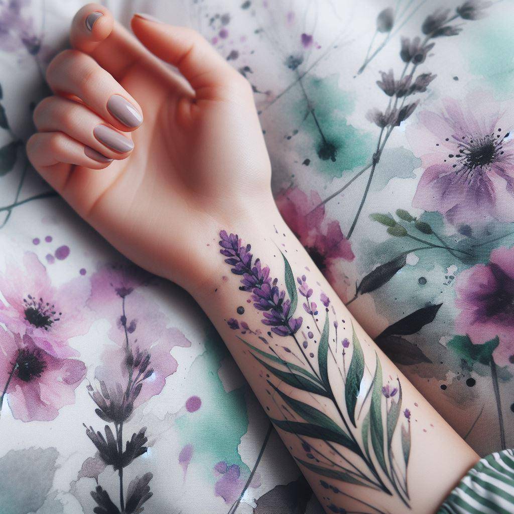 Lavender Tattoo 2