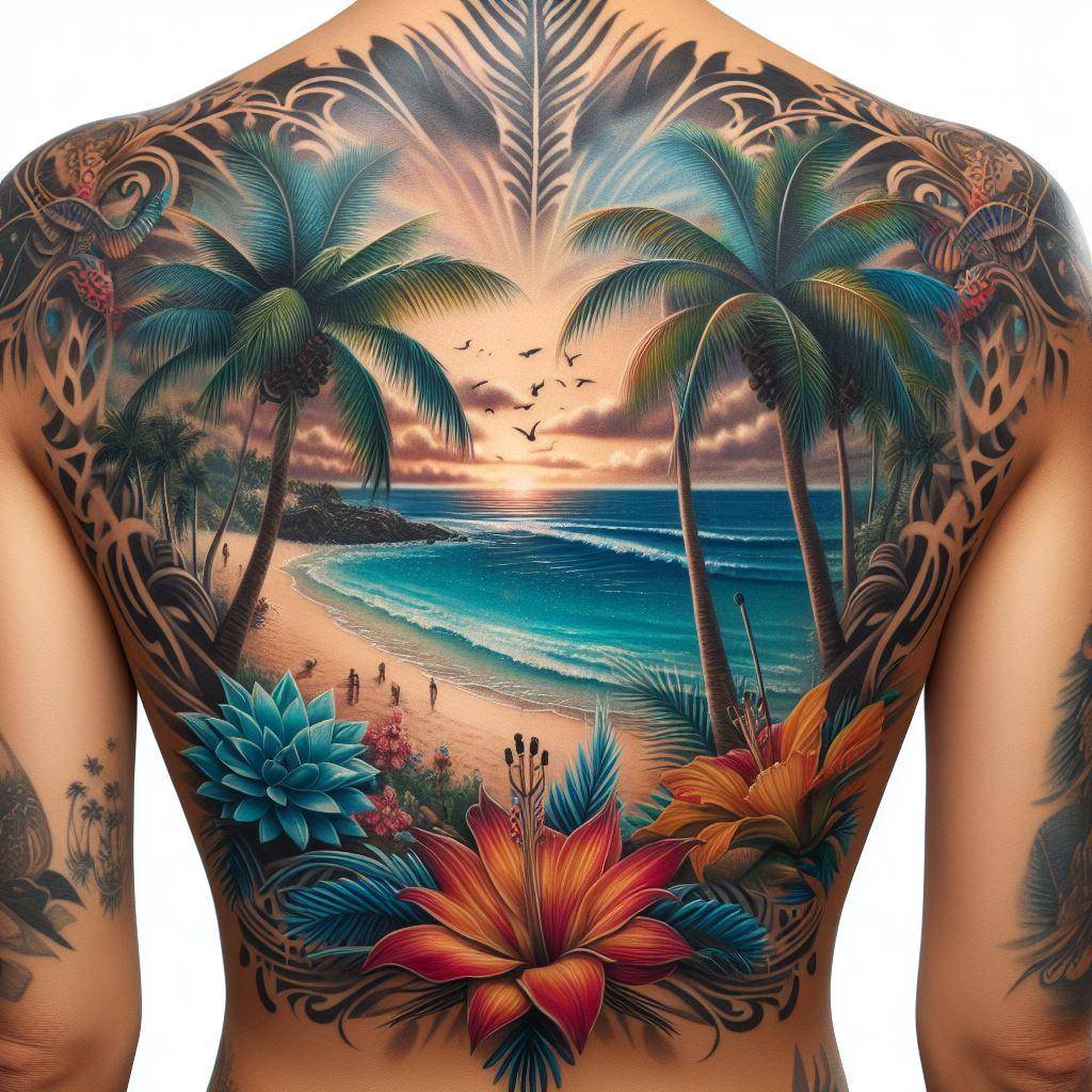 Palm Tree Tattoo 11