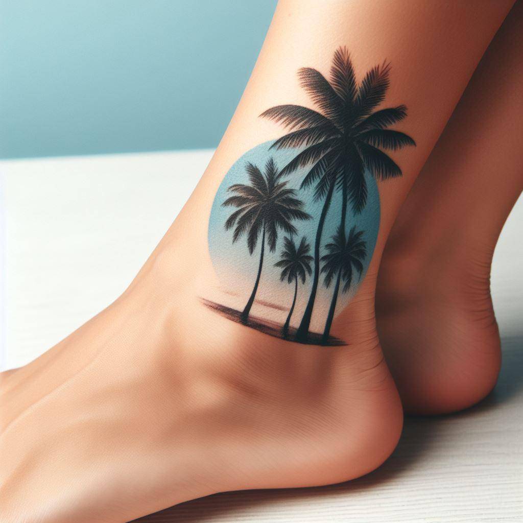 Palm Tree Tattoo 6