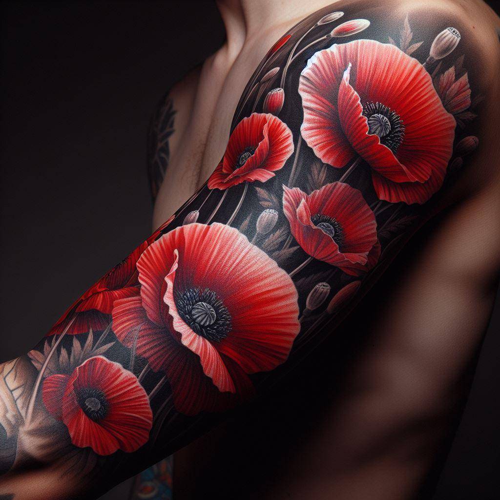 Poppy Flower Tattoo 3