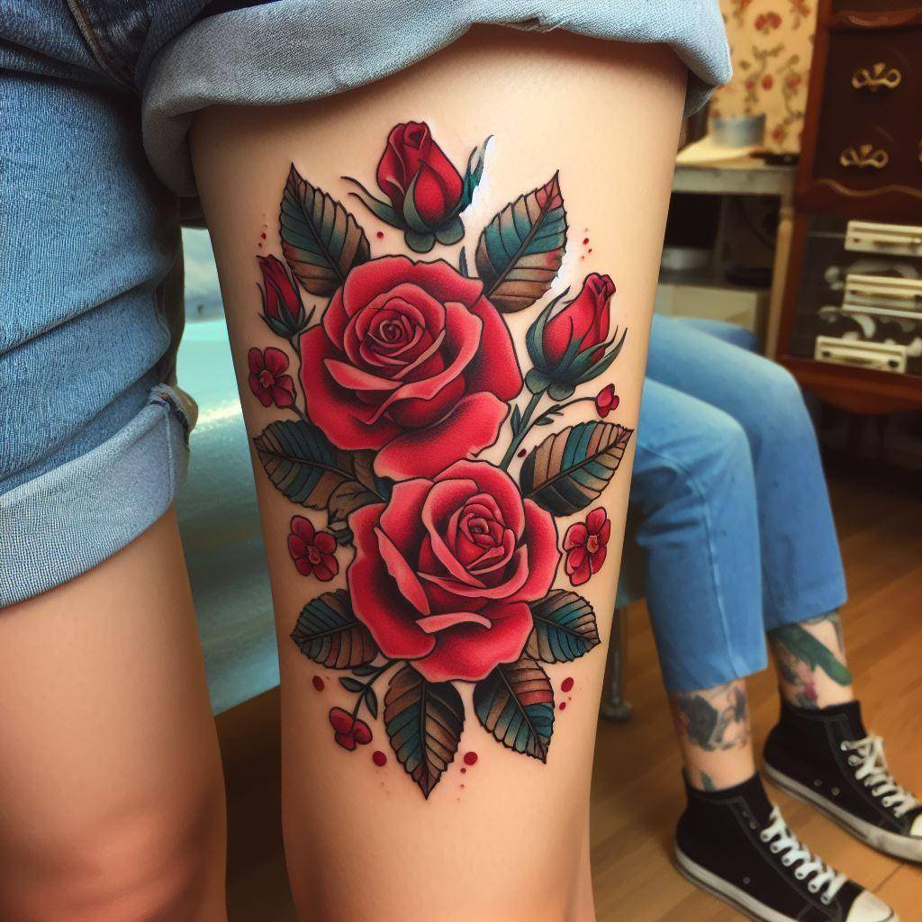 Red Rose Tattoo 11