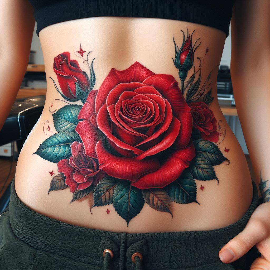 Red Rose Tattoo 2