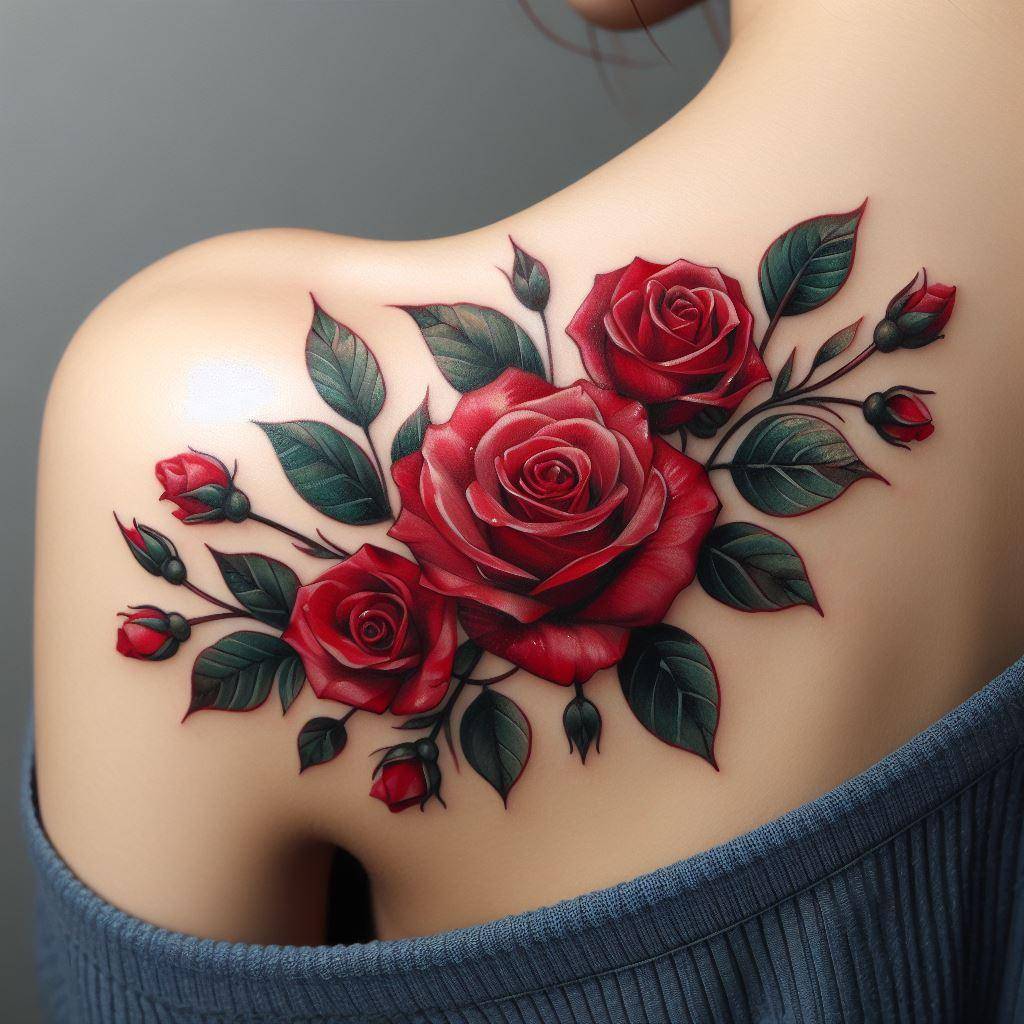 Red Rose Tattoo 4