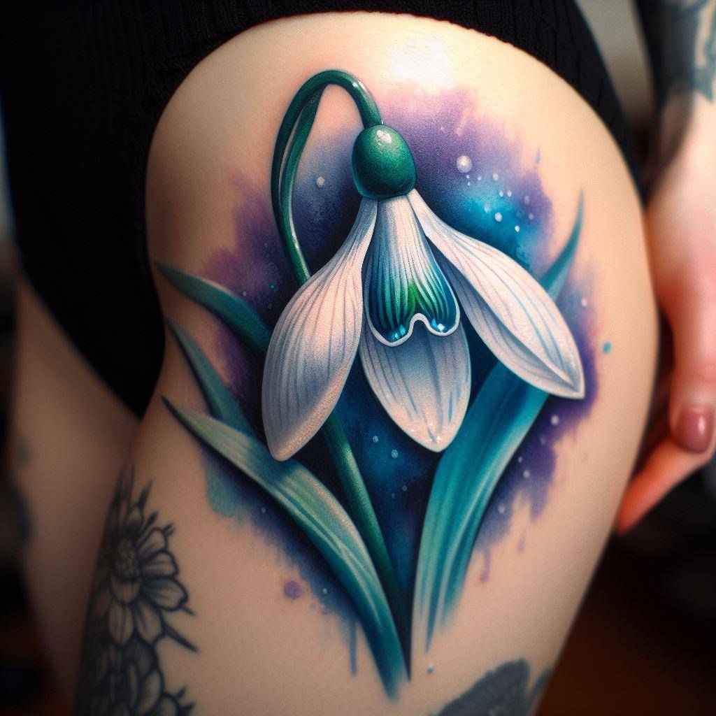 Snowdrop Flower Tattoo 4