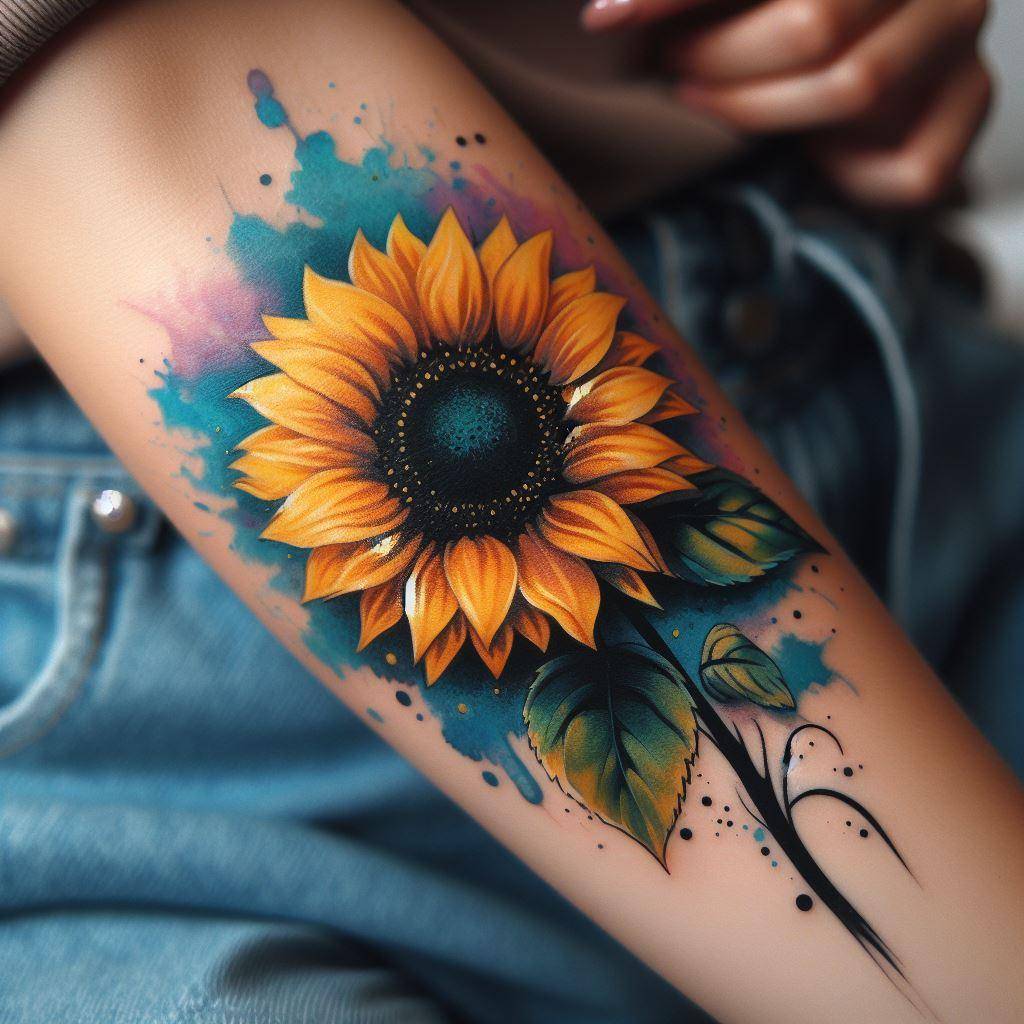 Sunflower Tattoo 4