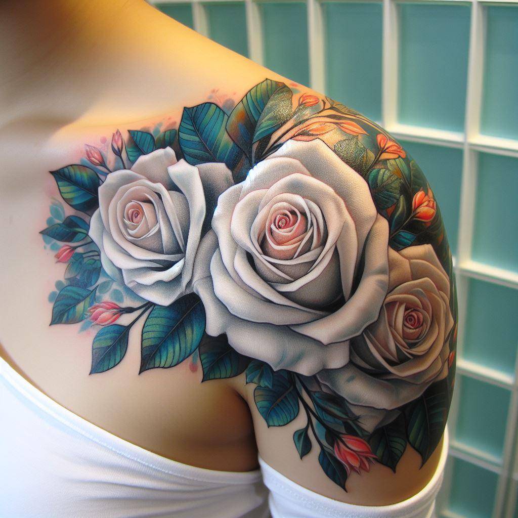 White Rose Tattoo 13