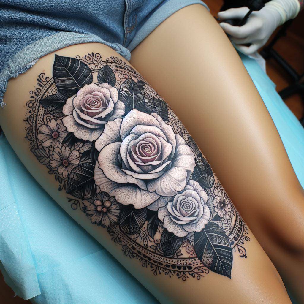 White Rose Tattoo 8