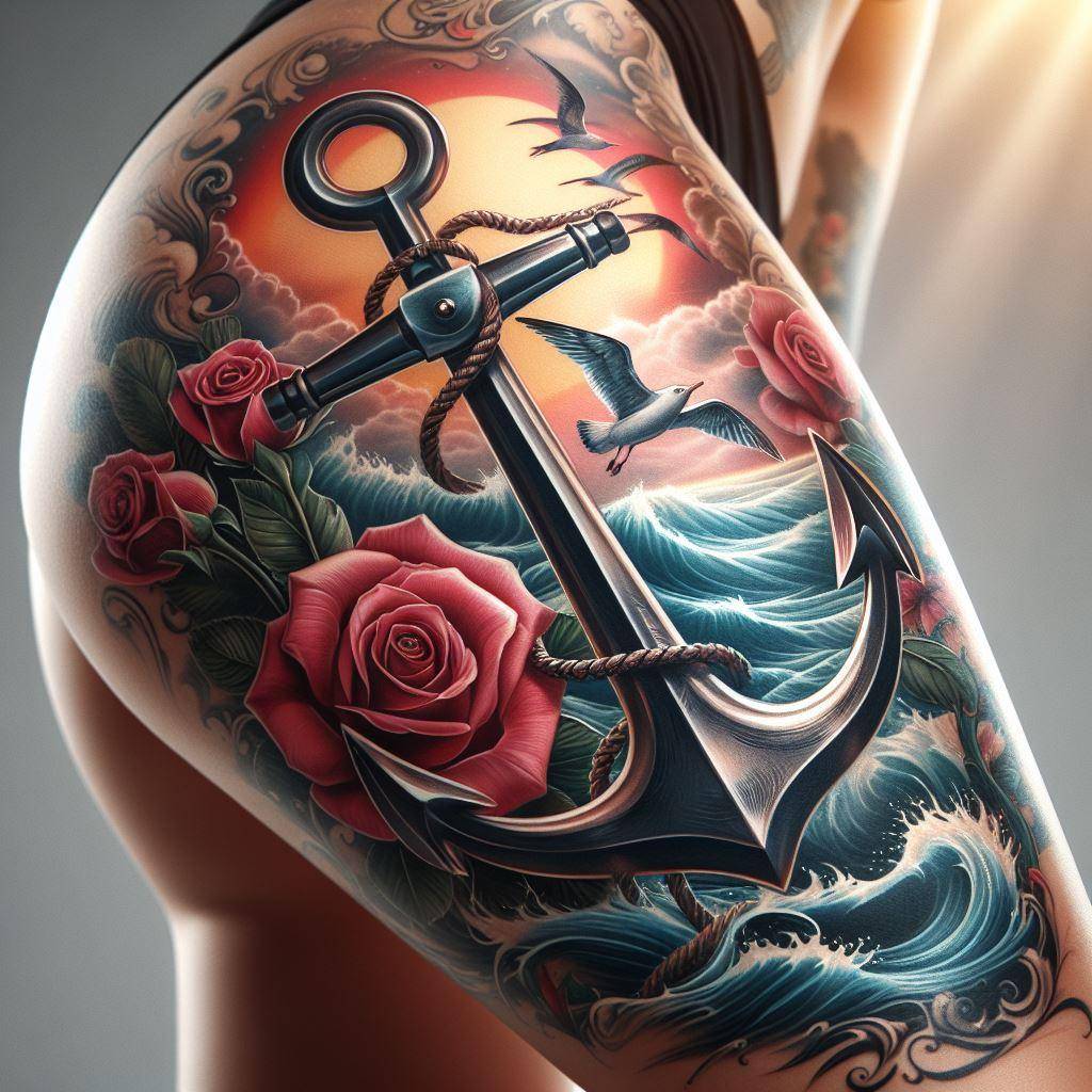 Anchor Tattoo 14