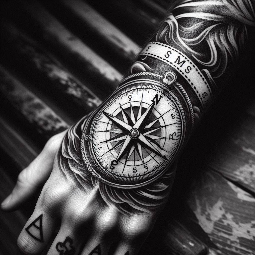 Compass Tattoo 2