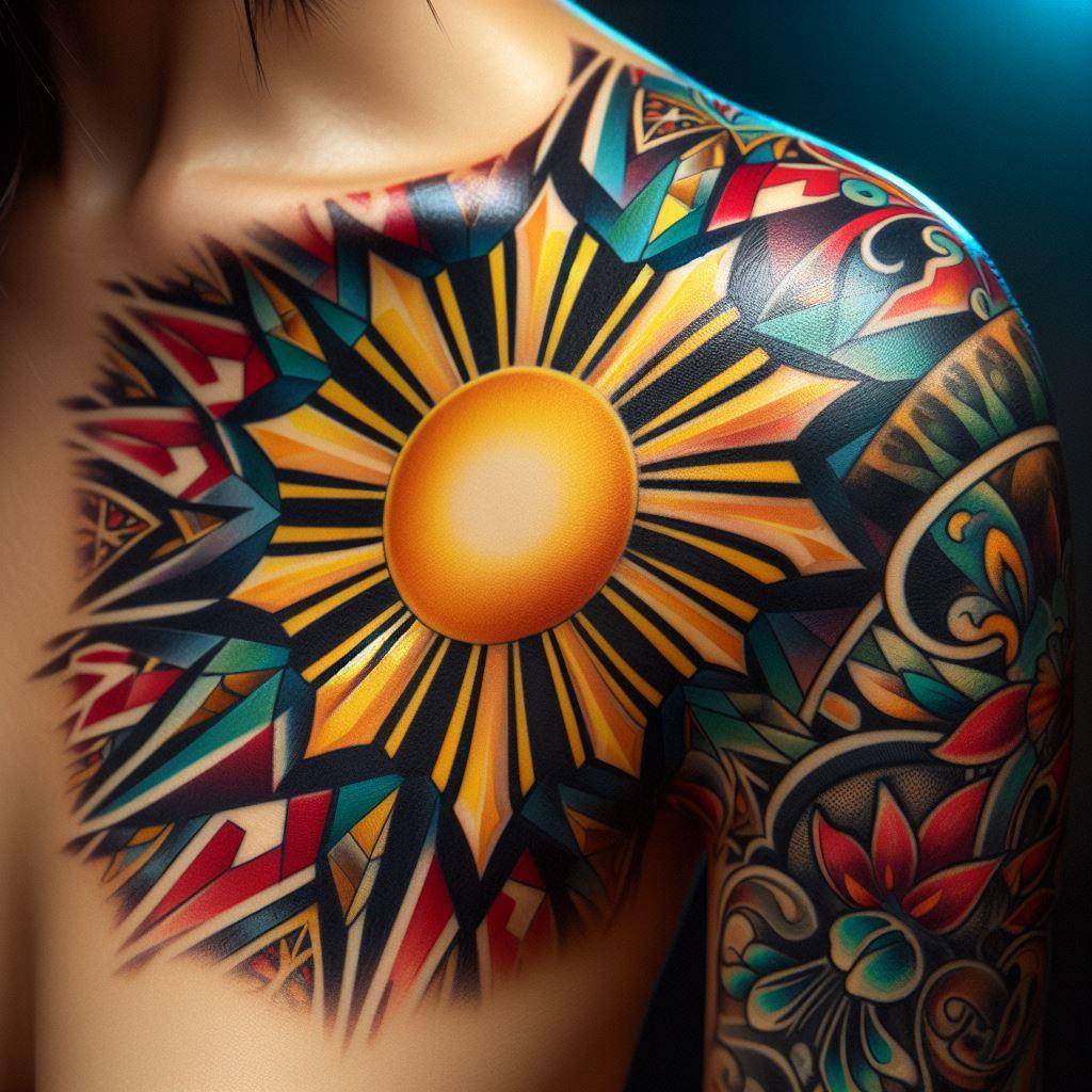 Filipino SUN Tattoo 2