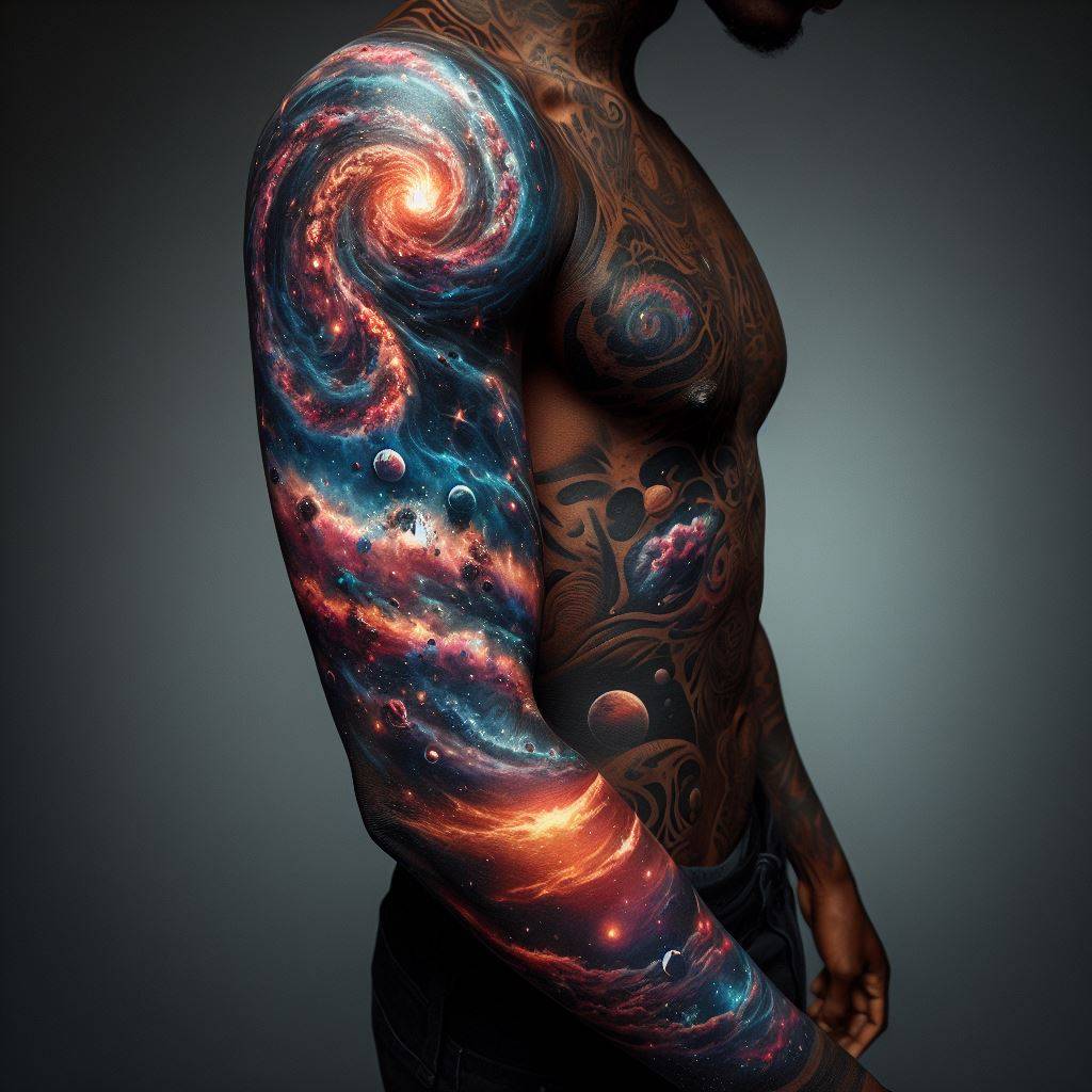 Galaxy Tattoo Sleeve 6