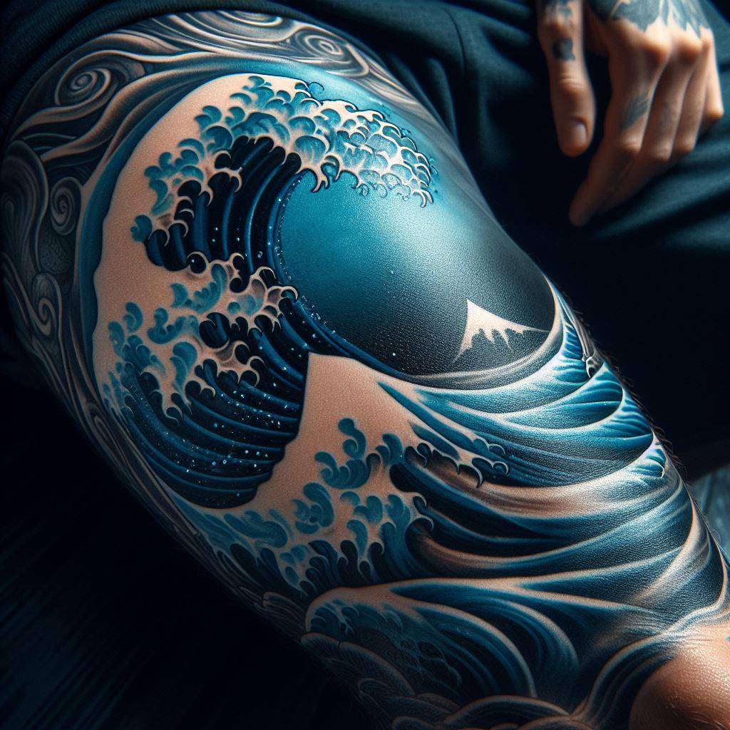 Japanese Wave Tattoo 9