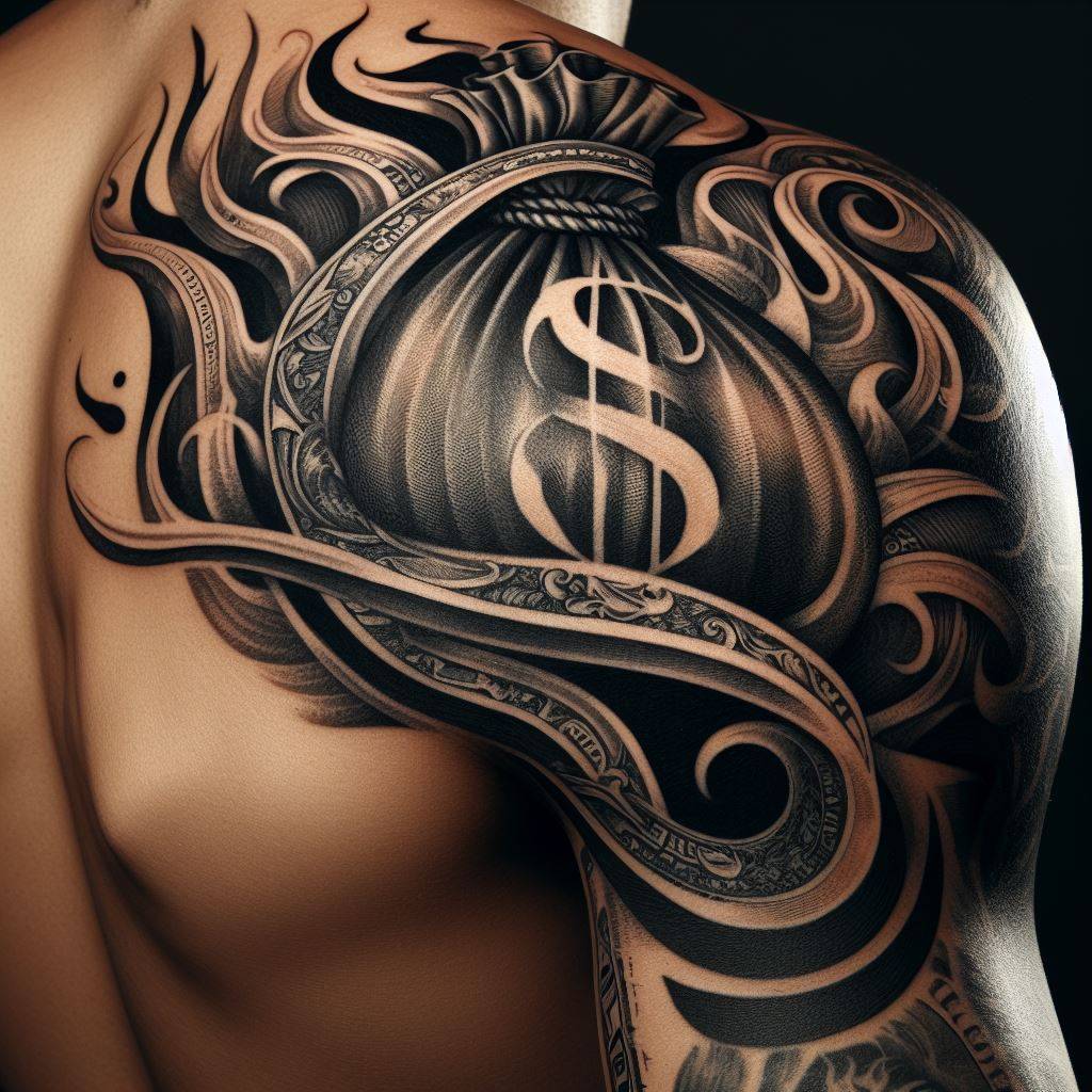 Money Bag Tattoo 13