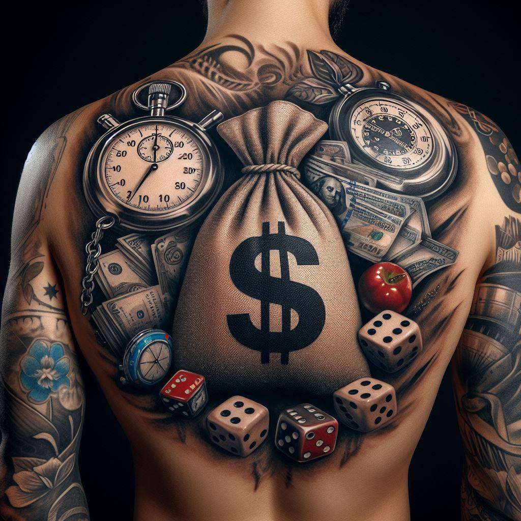 Money Bag Tattoo 6