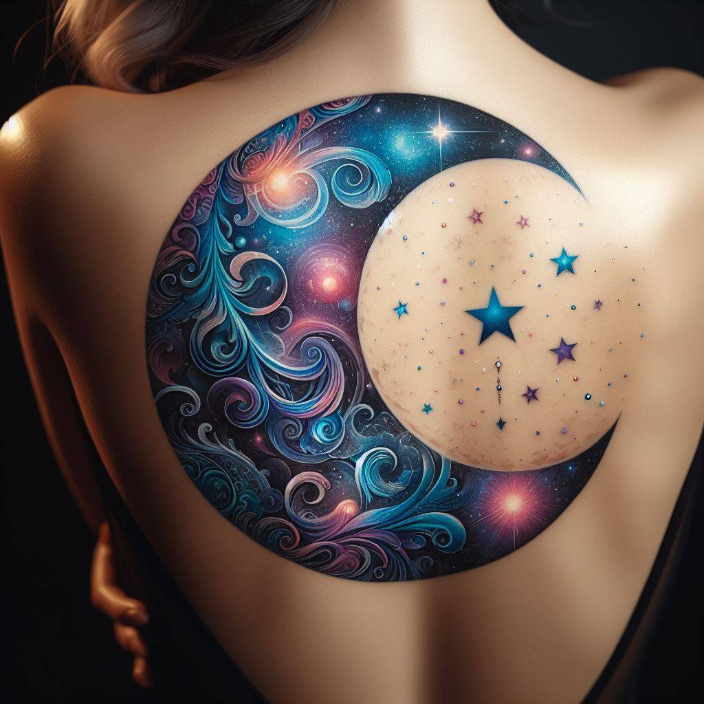 Moon Tattoo 9