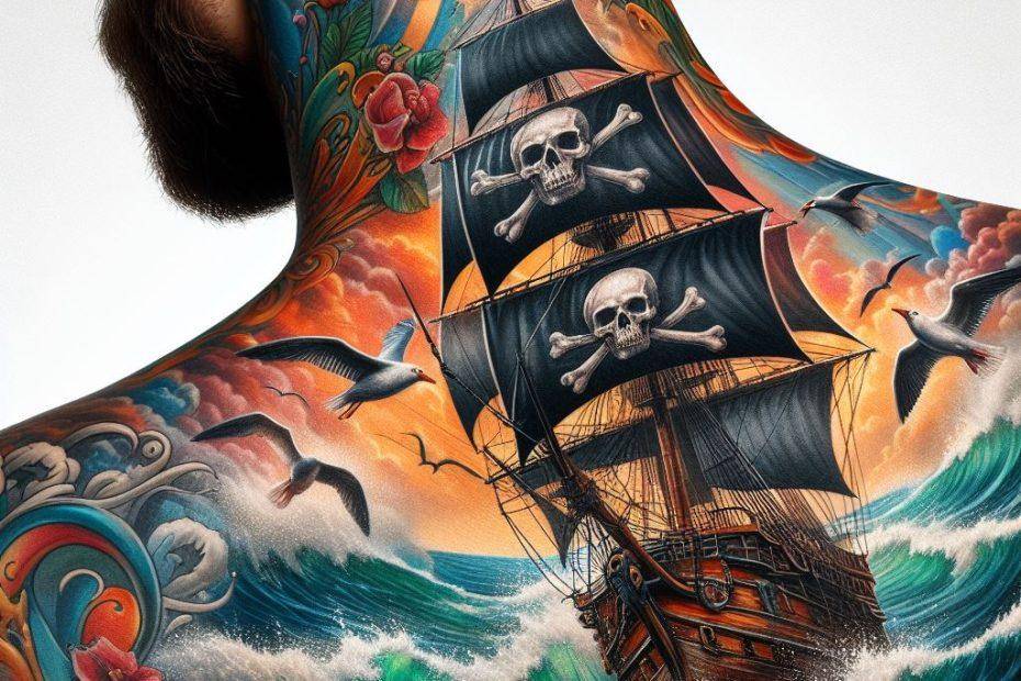 Pirate Ship Tattoo