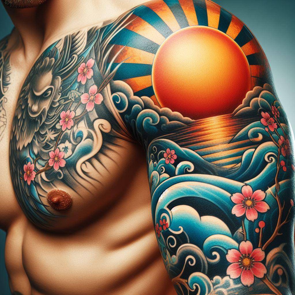 Rising SUN Tattoo 3