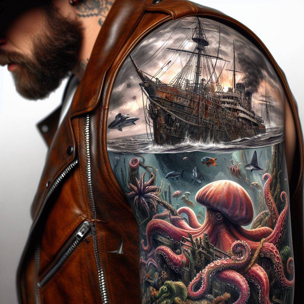 Sunken Ship Your Own Tattoo Design Custom Designs Crafted For 