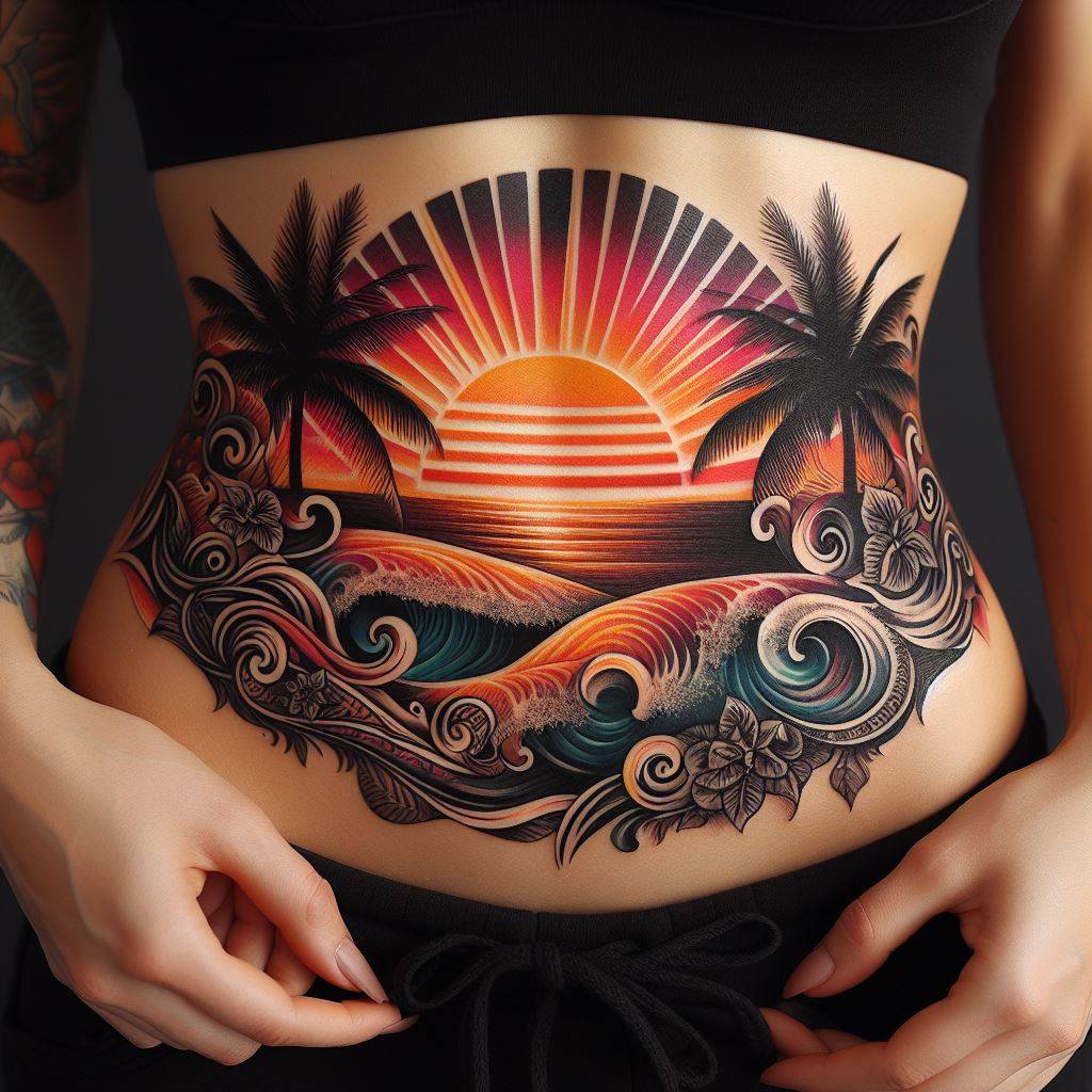 Sunset Tattoo 13