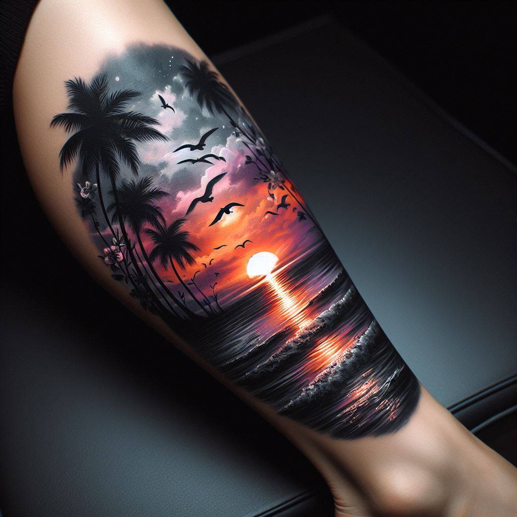 Sunset Tattoo 7