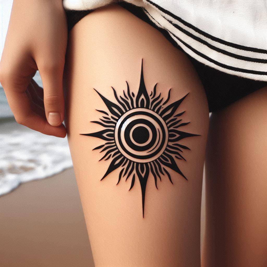 Tribal SUN Tattoo 10