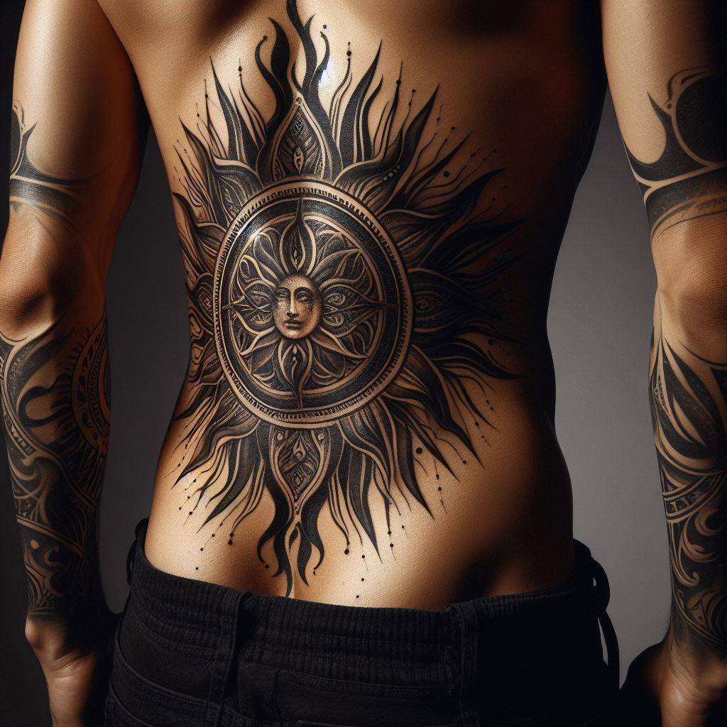 Tribal SUN Tattoo 15