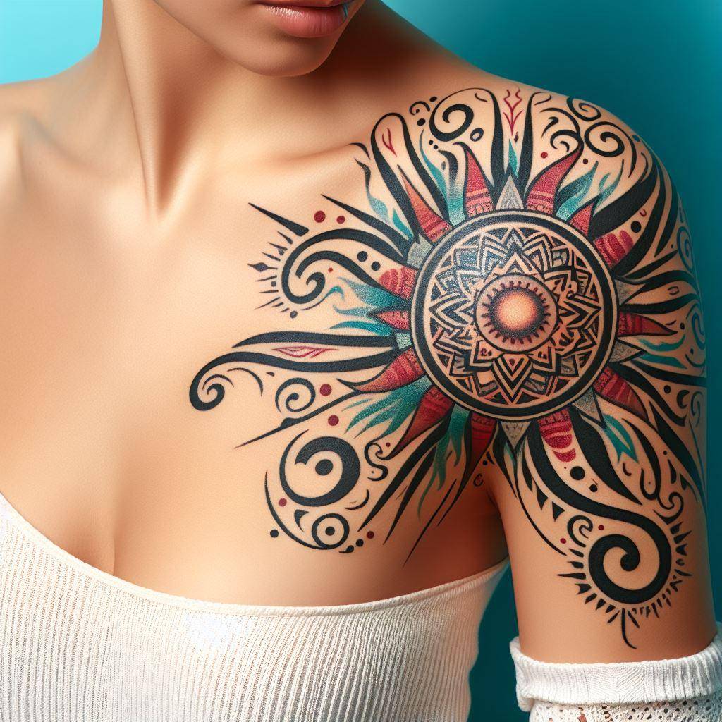 Tribal SUN Tattoo 2