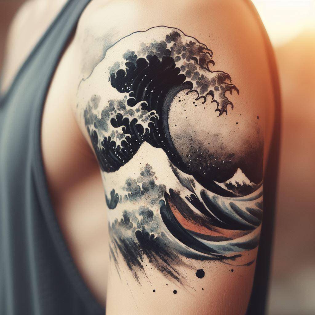 Wave Tattoo 8