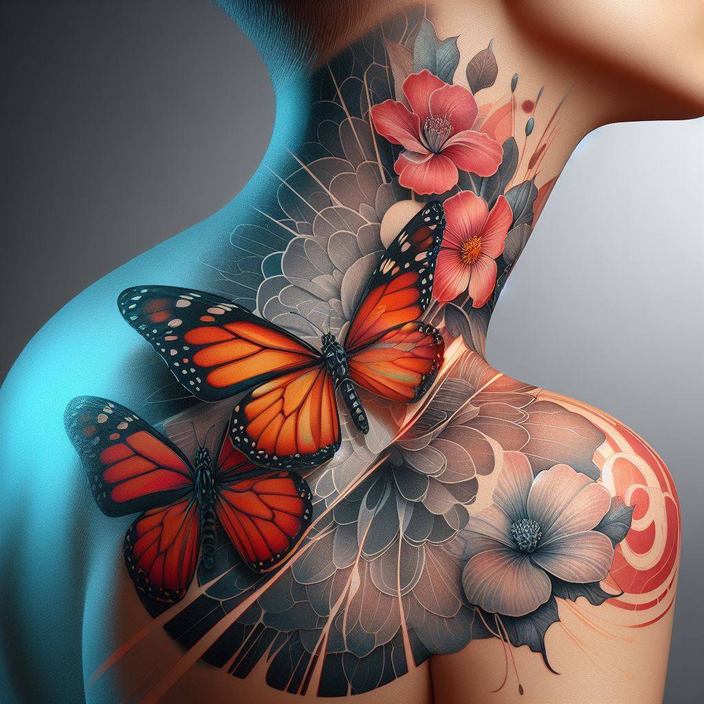 3D Butterfly Tattoo 10
