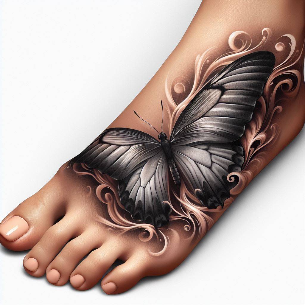 3D Butterfly Tattoo 17