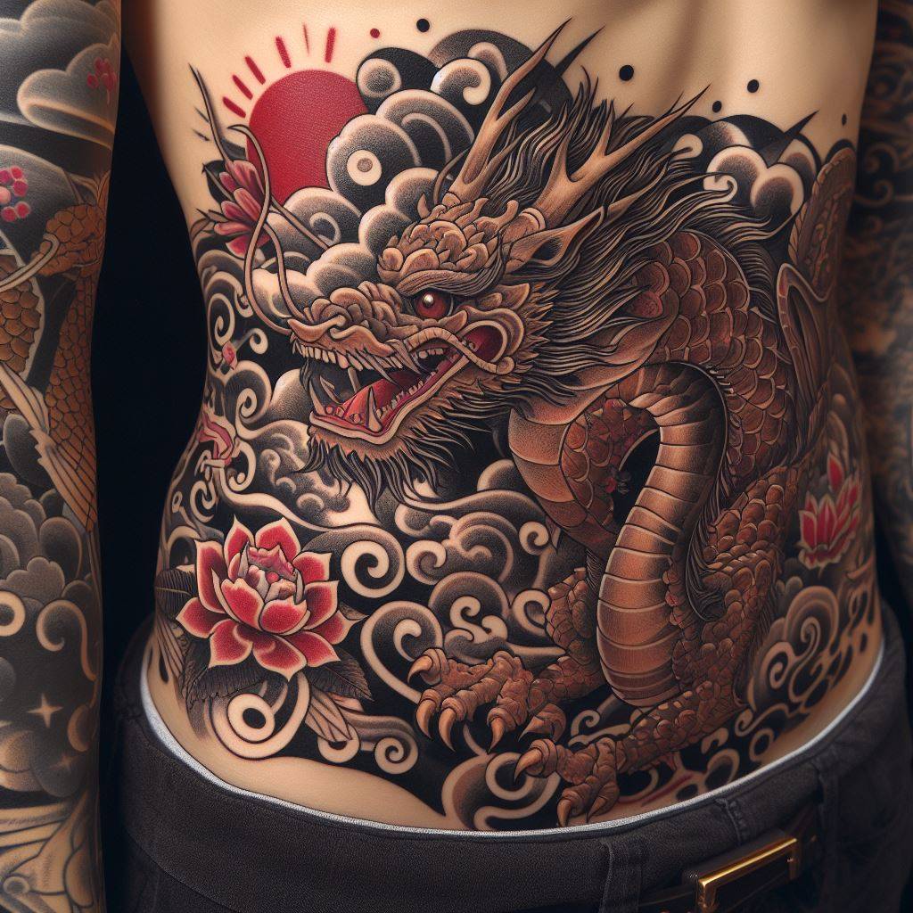 Asian Dragon Tattoo 12