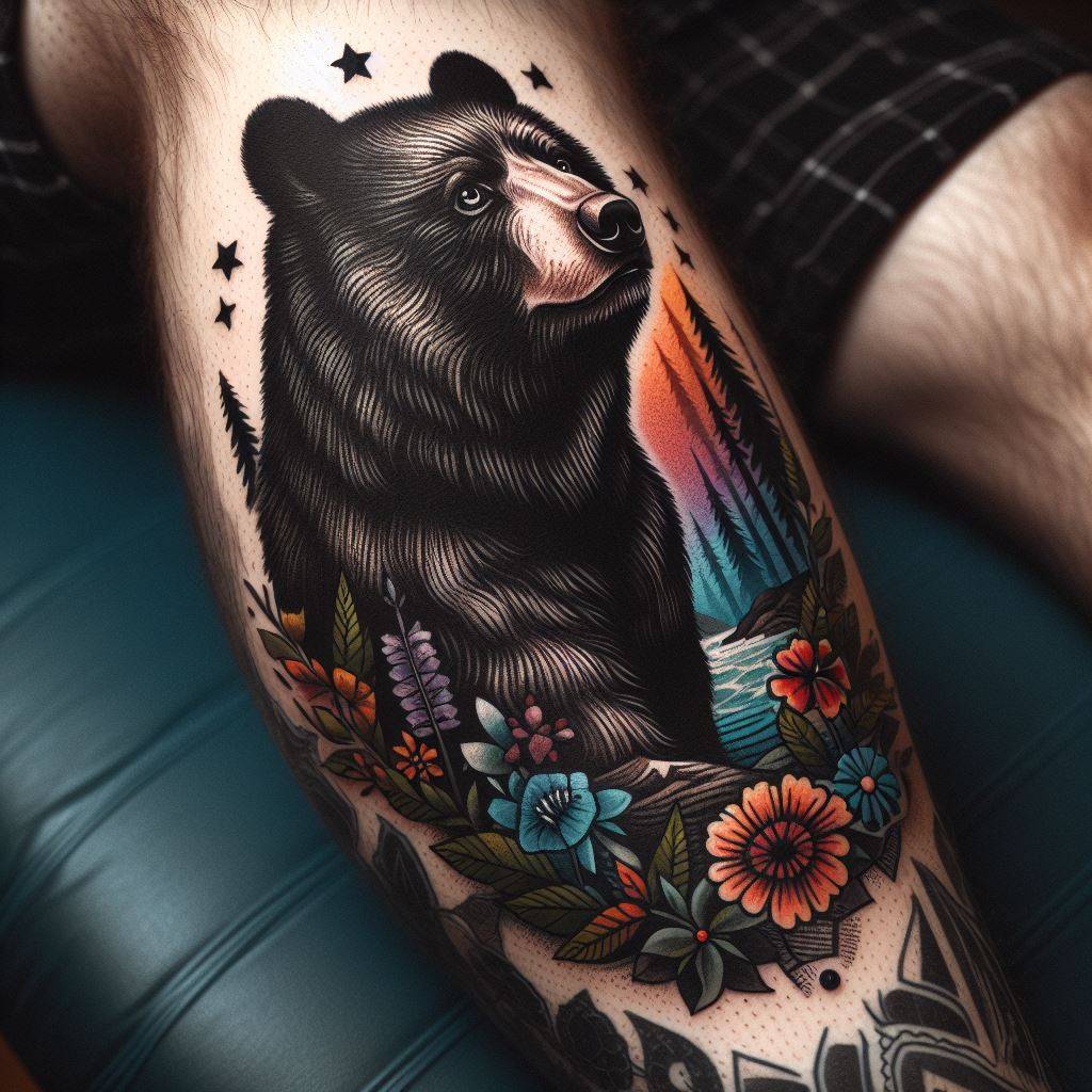 Black Bear Tattoo 14