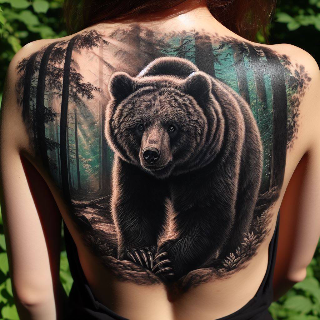 Black Bear Tattoo 2