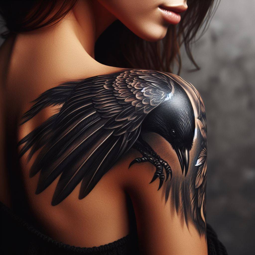 Black Bird Tattoo 6