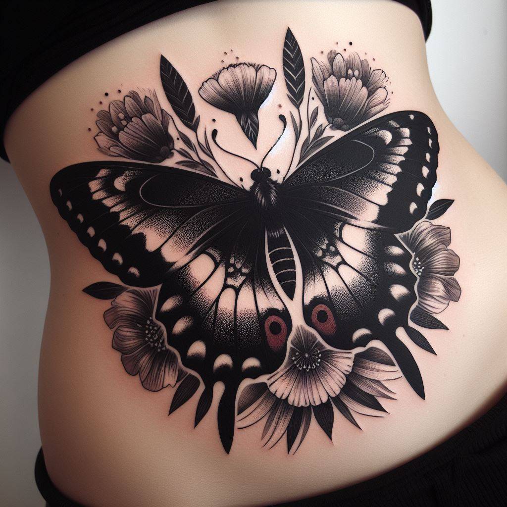 Black Butterfly Tattoo 12