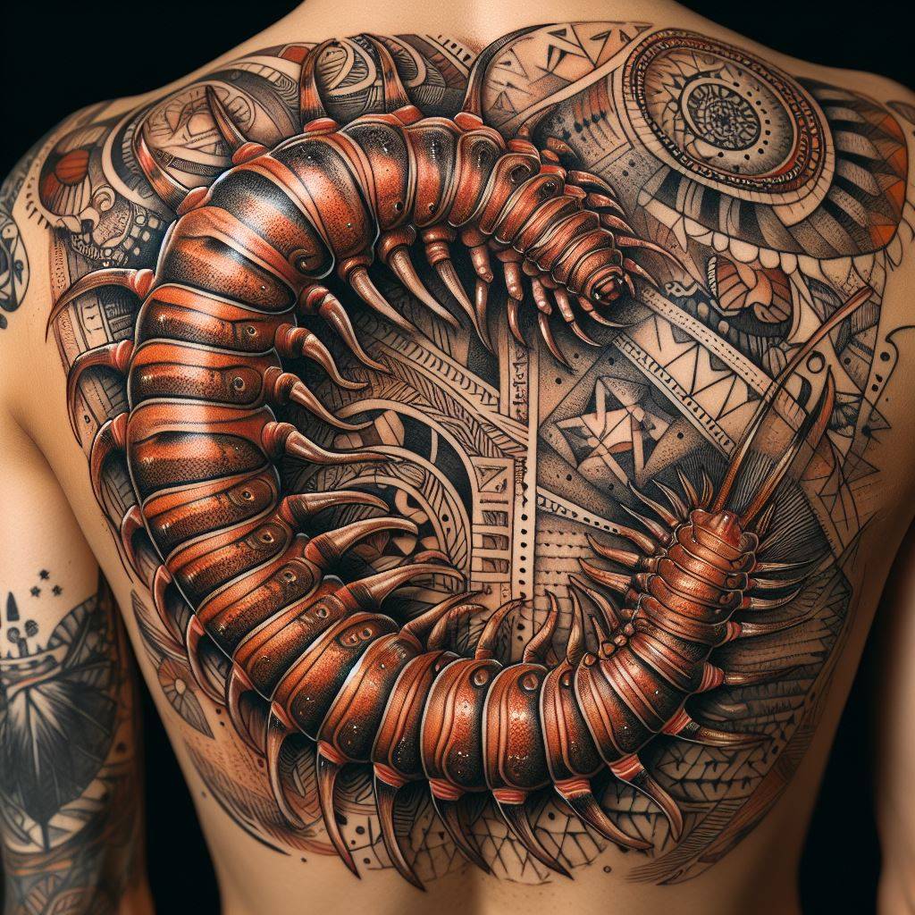 Centipede Tattoo 10