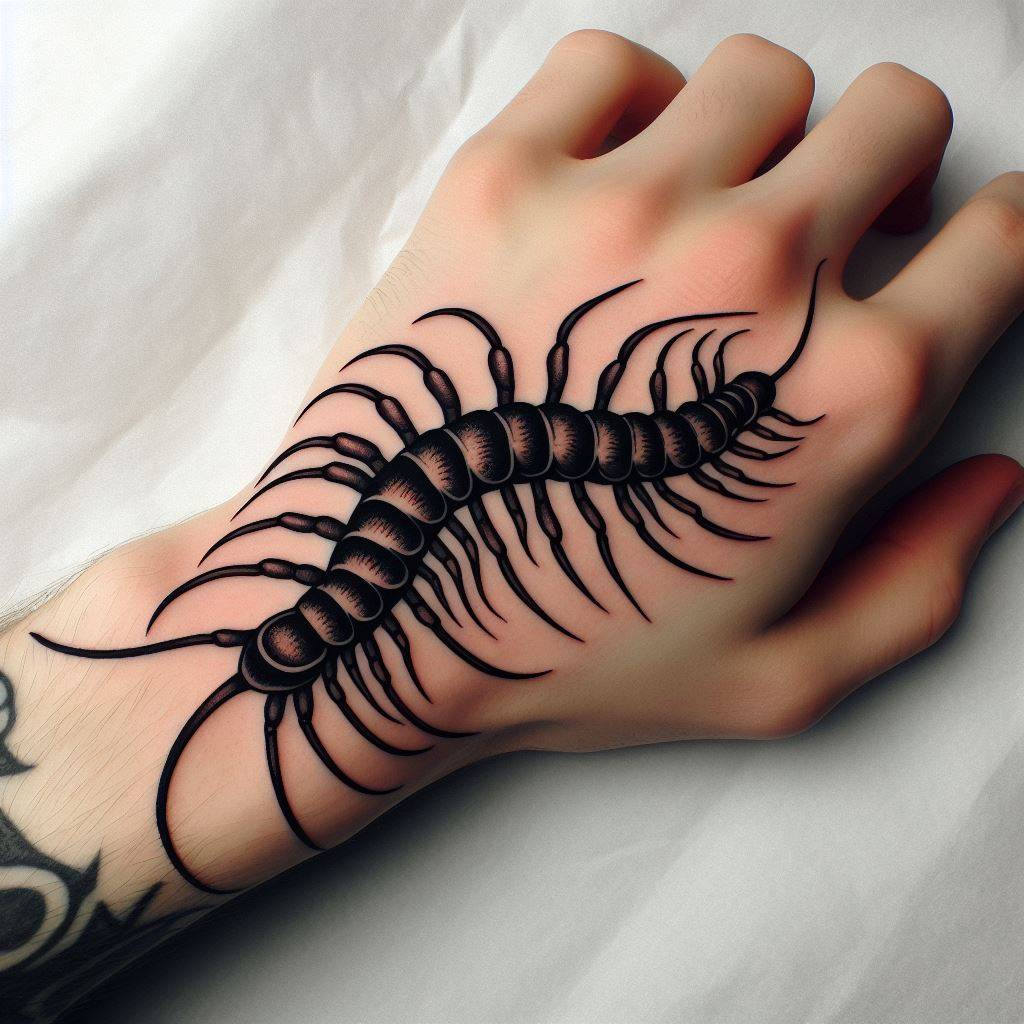 Centipede Tattoo 2