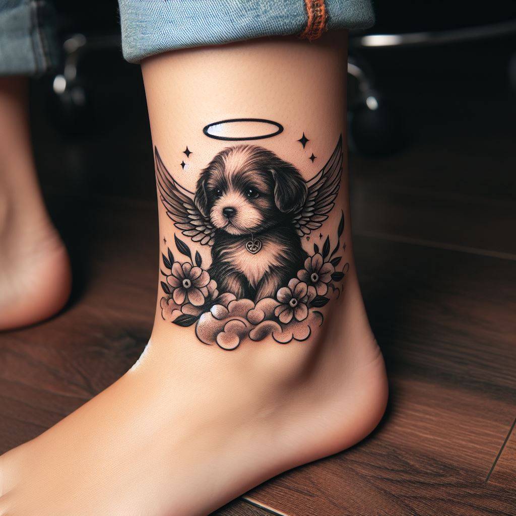 Dog Memorial Tattoo 8